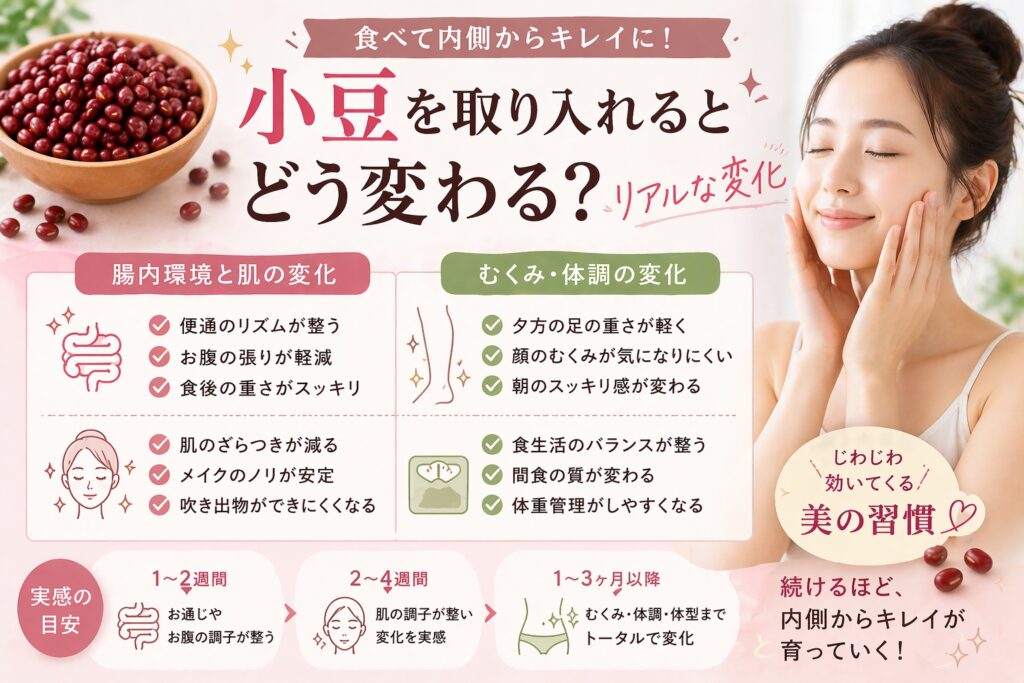 小豆で美しくなる方法