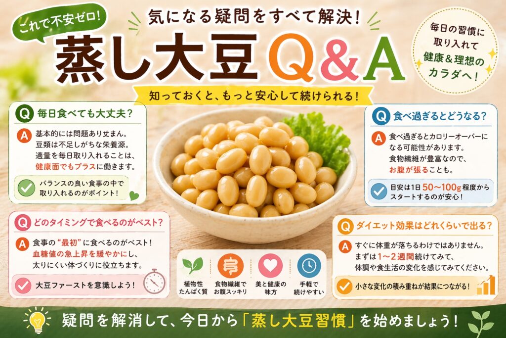 蒸し大豆 Q&A ガイドアイキャッチ