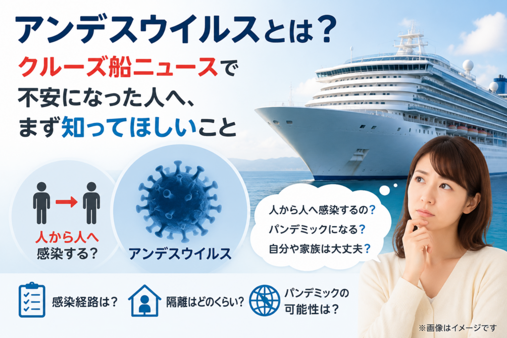 アンデスウイルスとクルーズ船ニュース