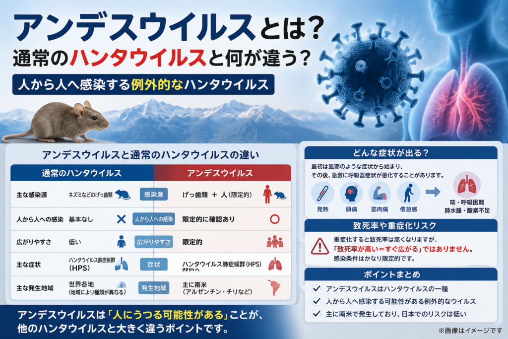 アンデスウイルスの情報ガイド