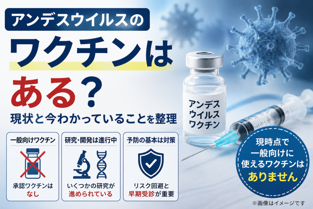 アンデスウイルスワクチンの現状