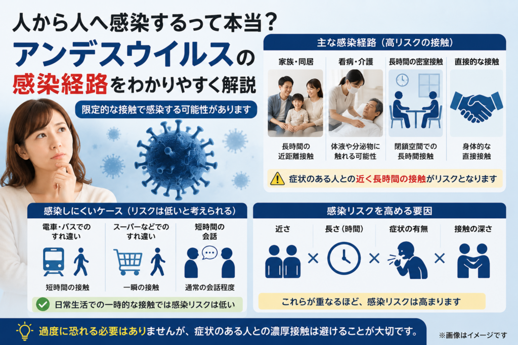 アンデスウイルス感染経路の解説