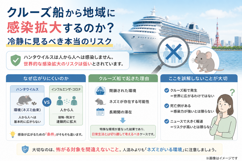 クルーズ船とハンタウイルスのリスク アイキャッチ
