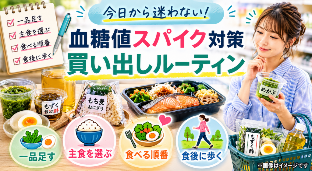 血糖値スパイク対策の買い物ガイド