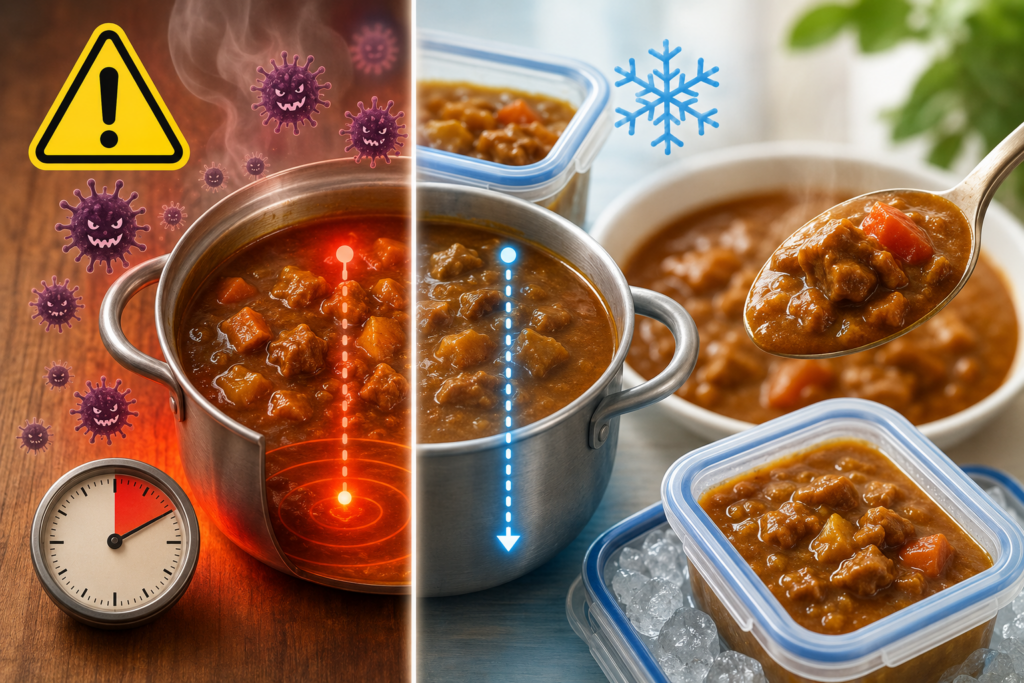 カレーの保存と温度管理