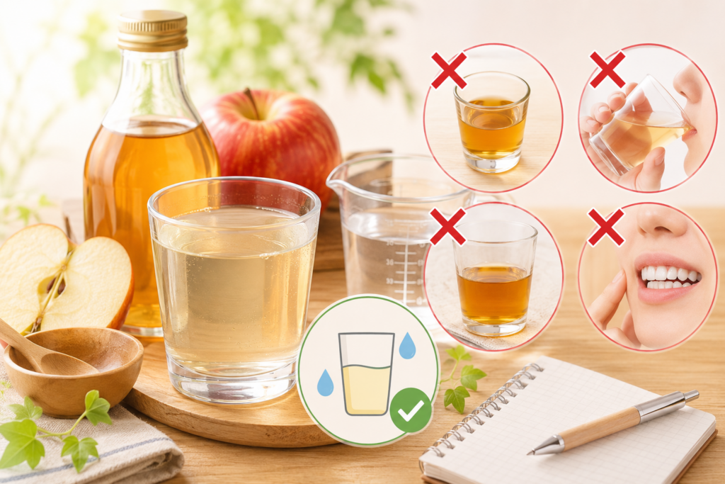 りんご酢を飲む前に知りたい安全な飲み方とNG習慣