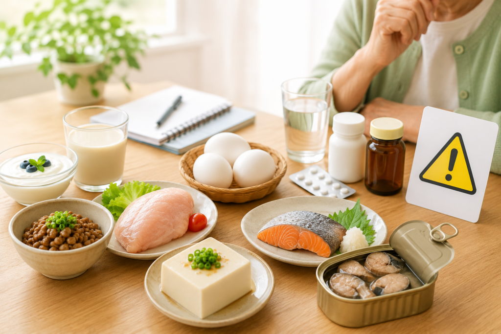 タンパク質食品を食べるときの注意点