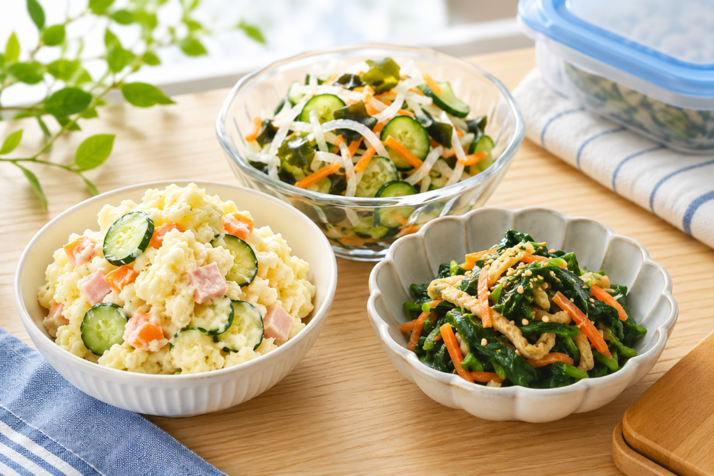 ポテトサラダや和え物など、再加熱しない副菜で気をつけたいこと