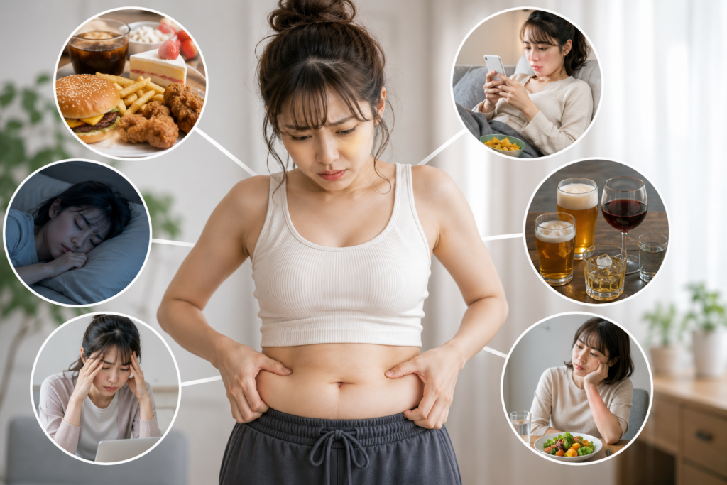ライフスタイルの影響と健康の不安