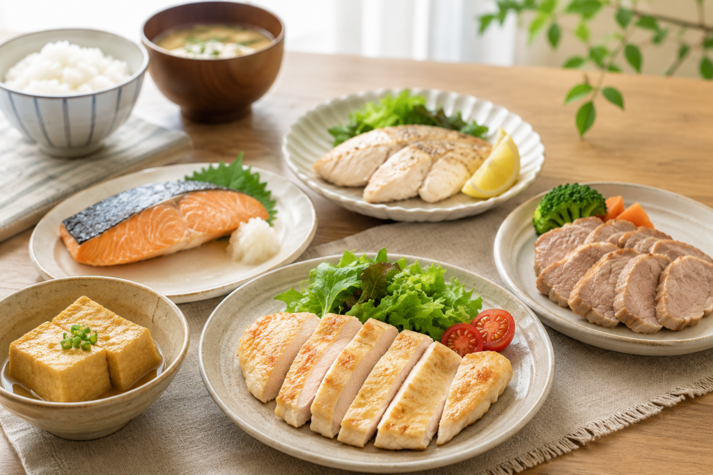 主菜でしっかり摂りたいタンパク質食品