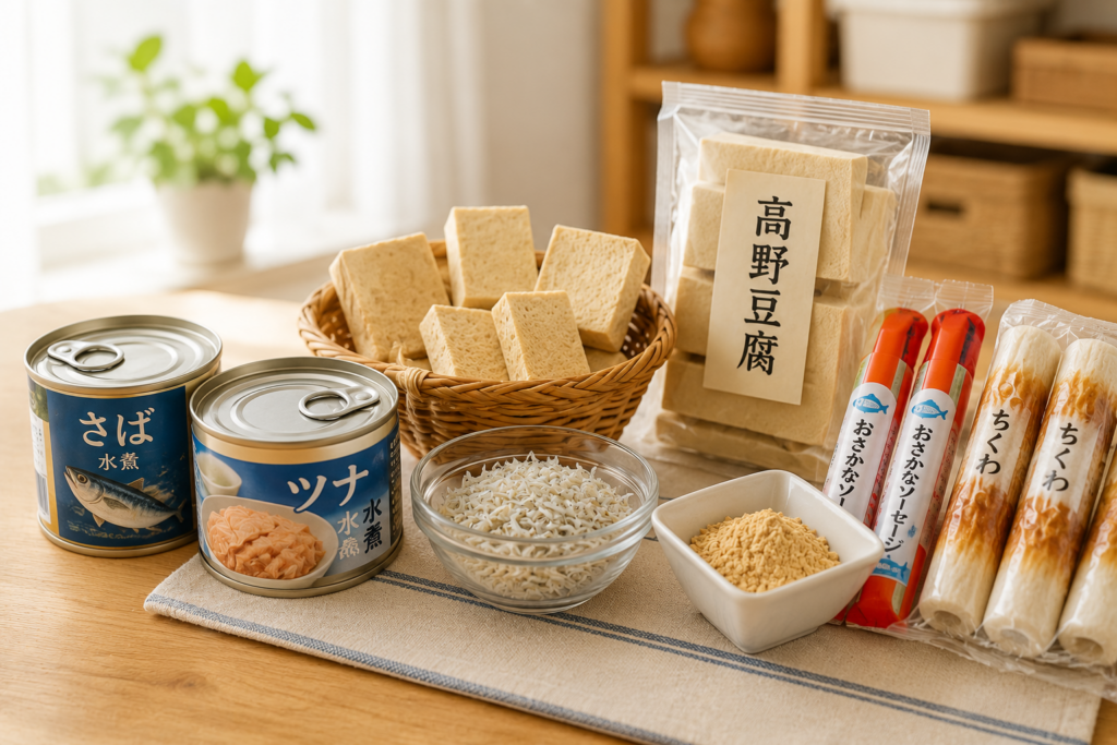 保存しておくと助かるタンパク質食品