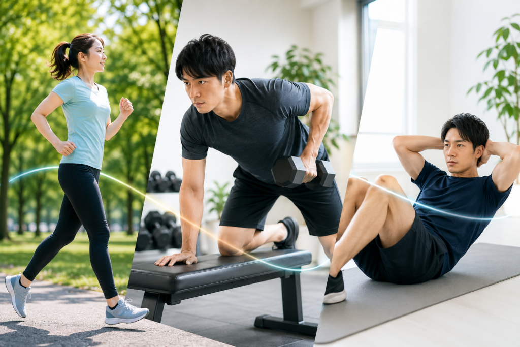 健康的なライフスタイルのシーン