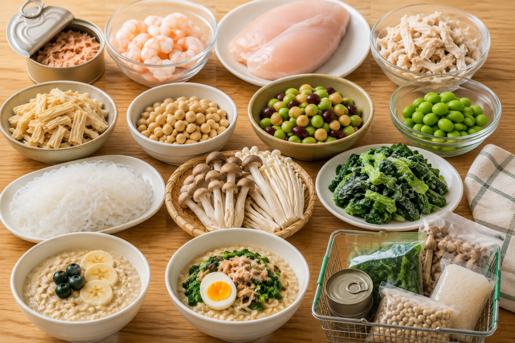 健康的な食材のコラージュ