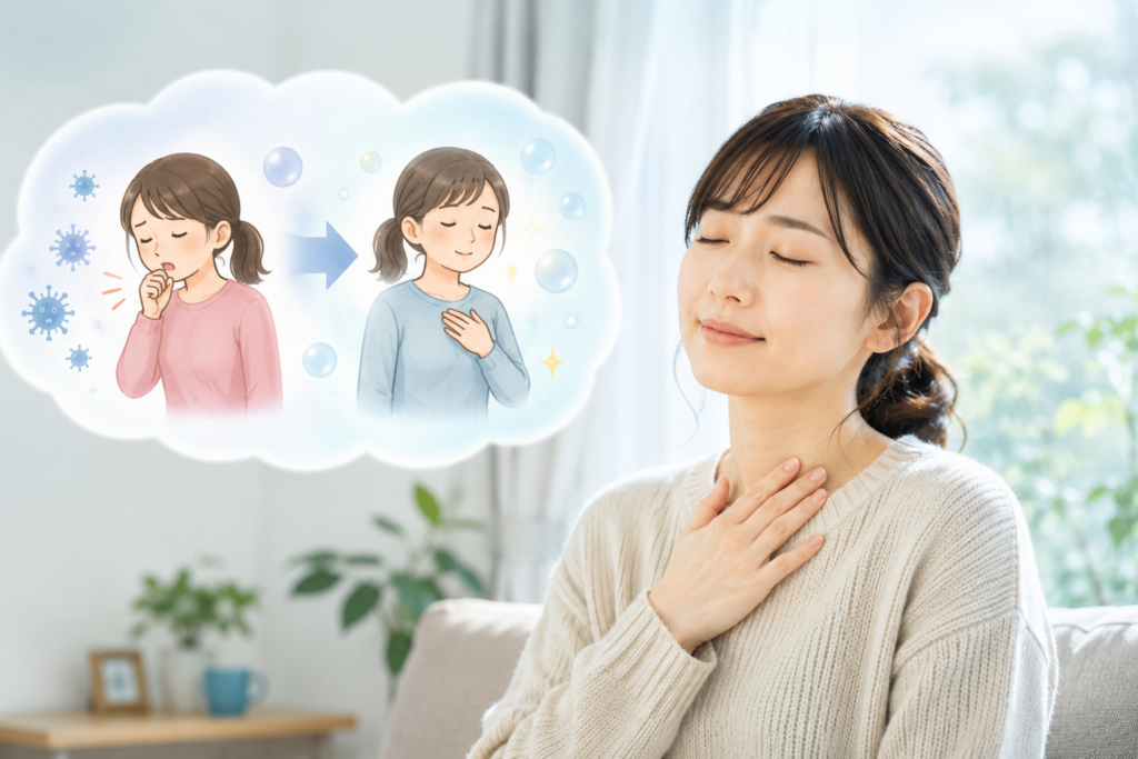 咳が2週間続いても、すぐに重い病気とは限らない