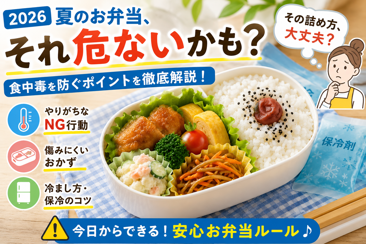 夏のお弁当安全ルールガイド