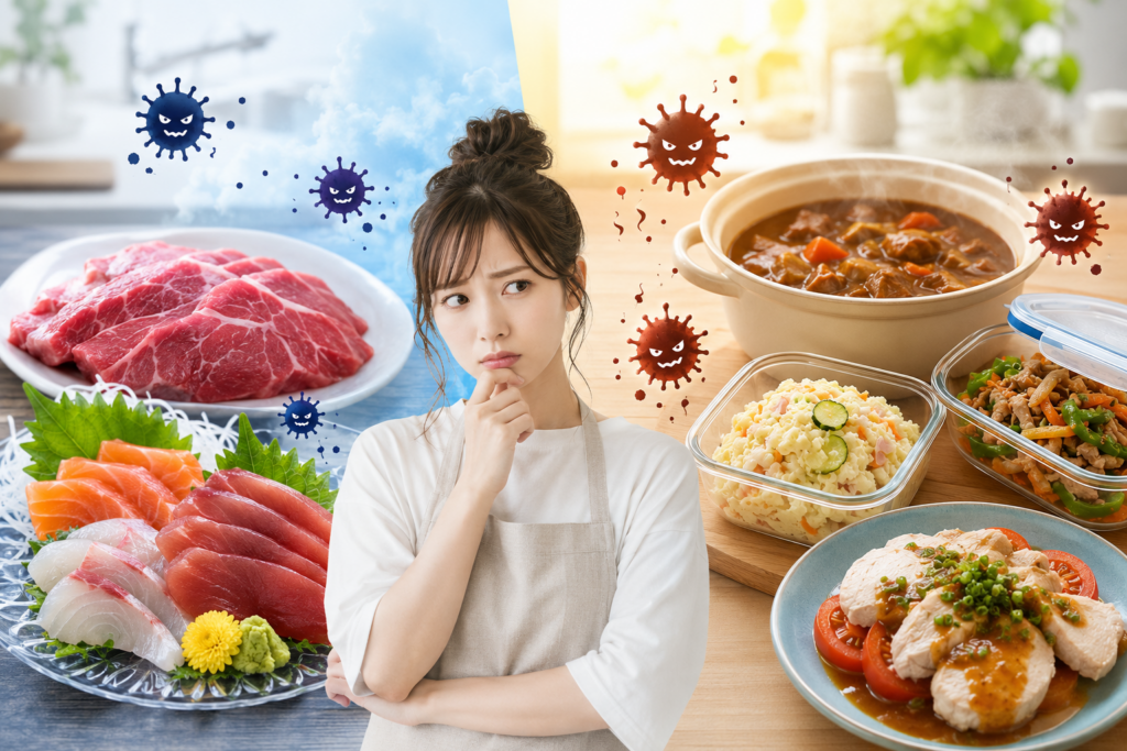 夏の食中毒は「刺身や生肉だけ」と思っていると見落とす