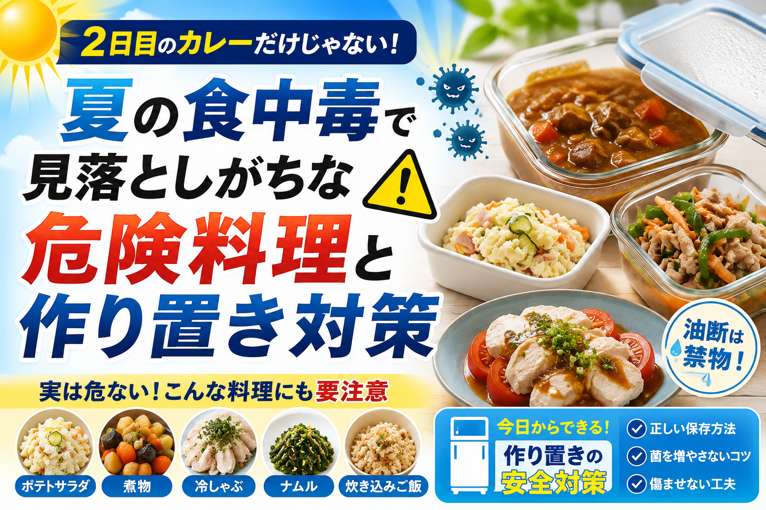 夏の食中毒対策ガイド