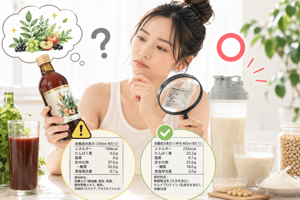 酵素ドリンク断食と何が違う？見るべきは“酵素”より栄養成分