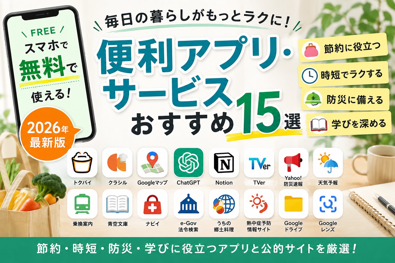 便利アプリとサービスのおすすめ