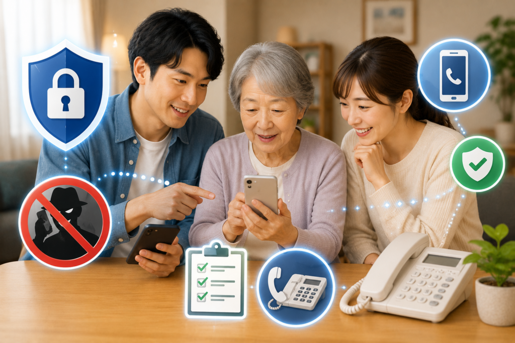 家族の電話に設定する前に確認したいこと