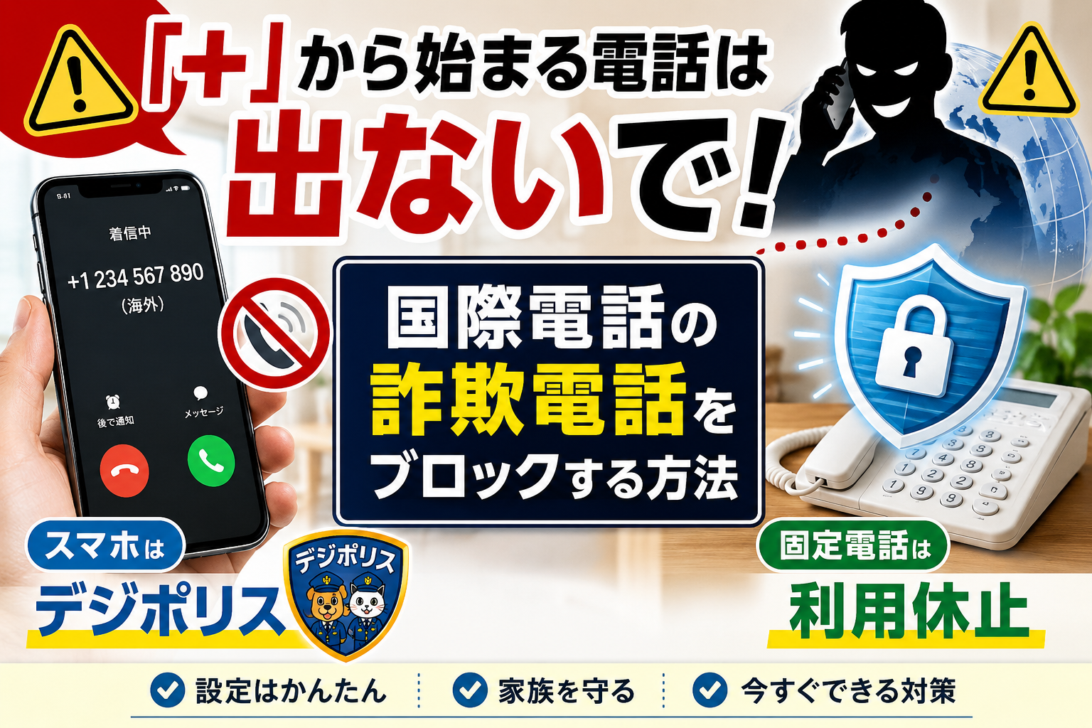 詐欺電話対策ガイド